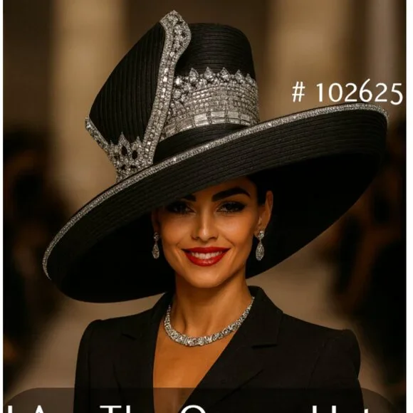 102625 I Am The Queen “Royal Crown” Hat – Sparkle, Power & Class in Every Color NWT wrap dress Pearl by Lela Rose main image 2